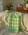 Crochet mobile bag