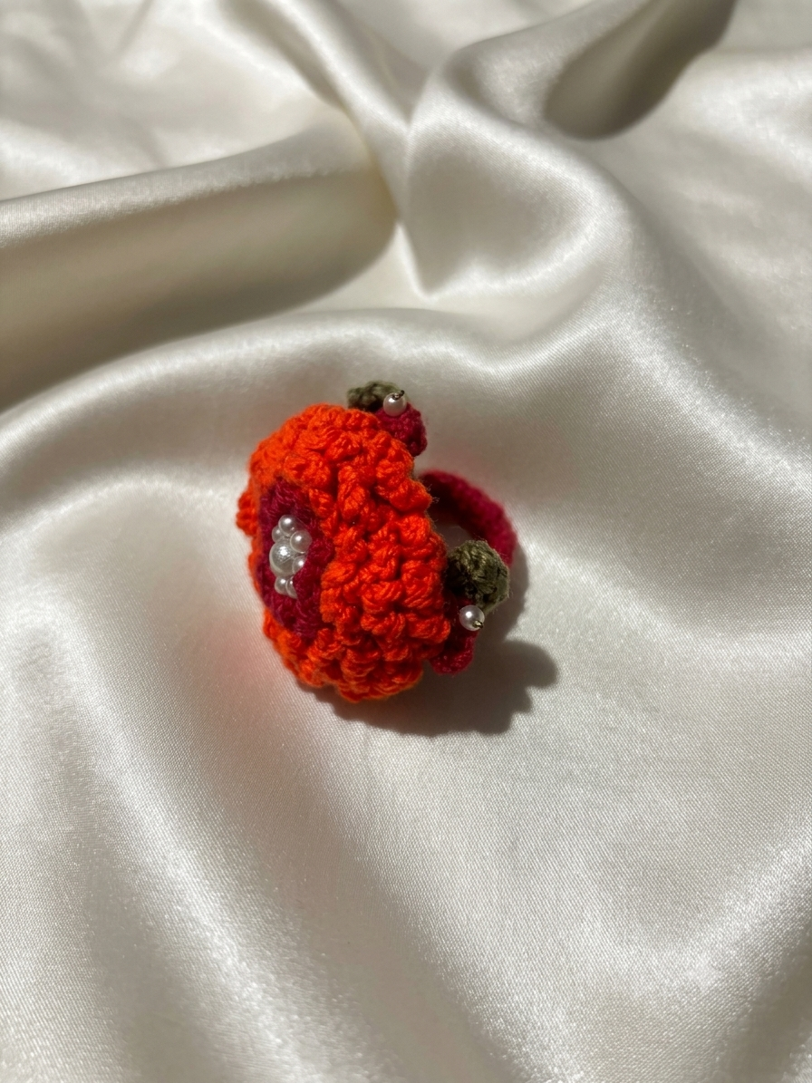 Handmade Crochet Flower Jewelry Set - Image 6