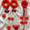 Handmade Crochet Flower Jewelry Set