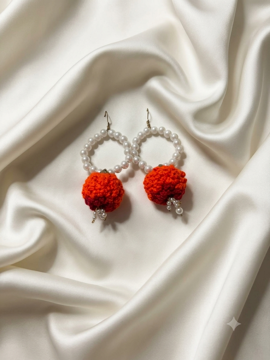 Handmade Crochet Flower Jewelry Set - Image 7