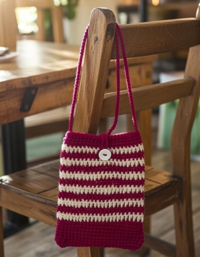 maroon bag
